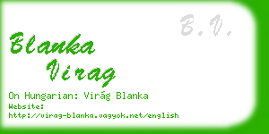 blanka virag business card