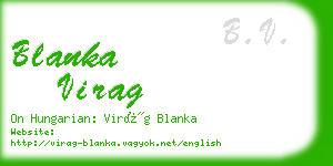 blanka virag business card